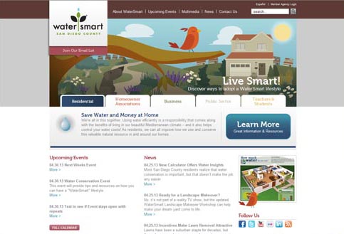 WaterSmart Website Homepage Preview