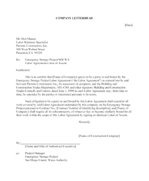Appendix C: Letter of Assent