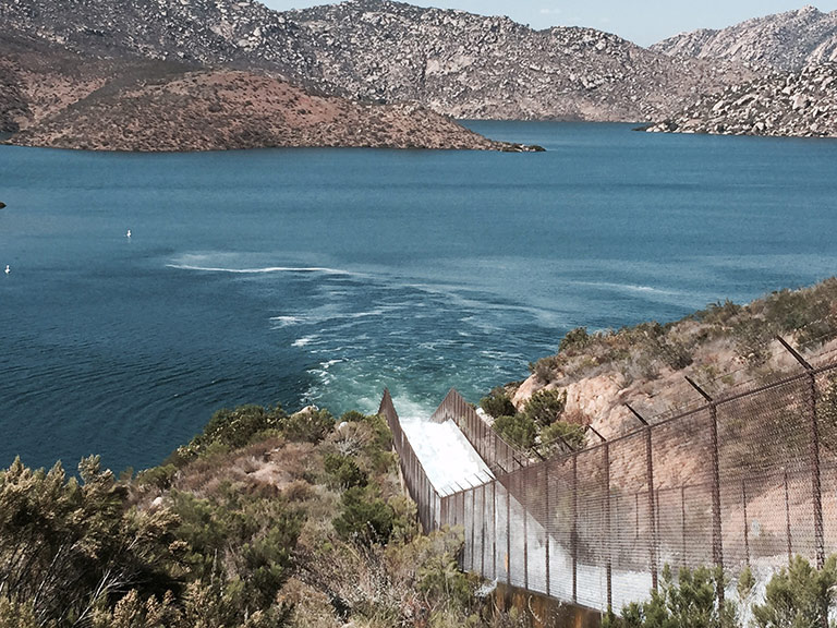 San Vicente Dam Fill Chute