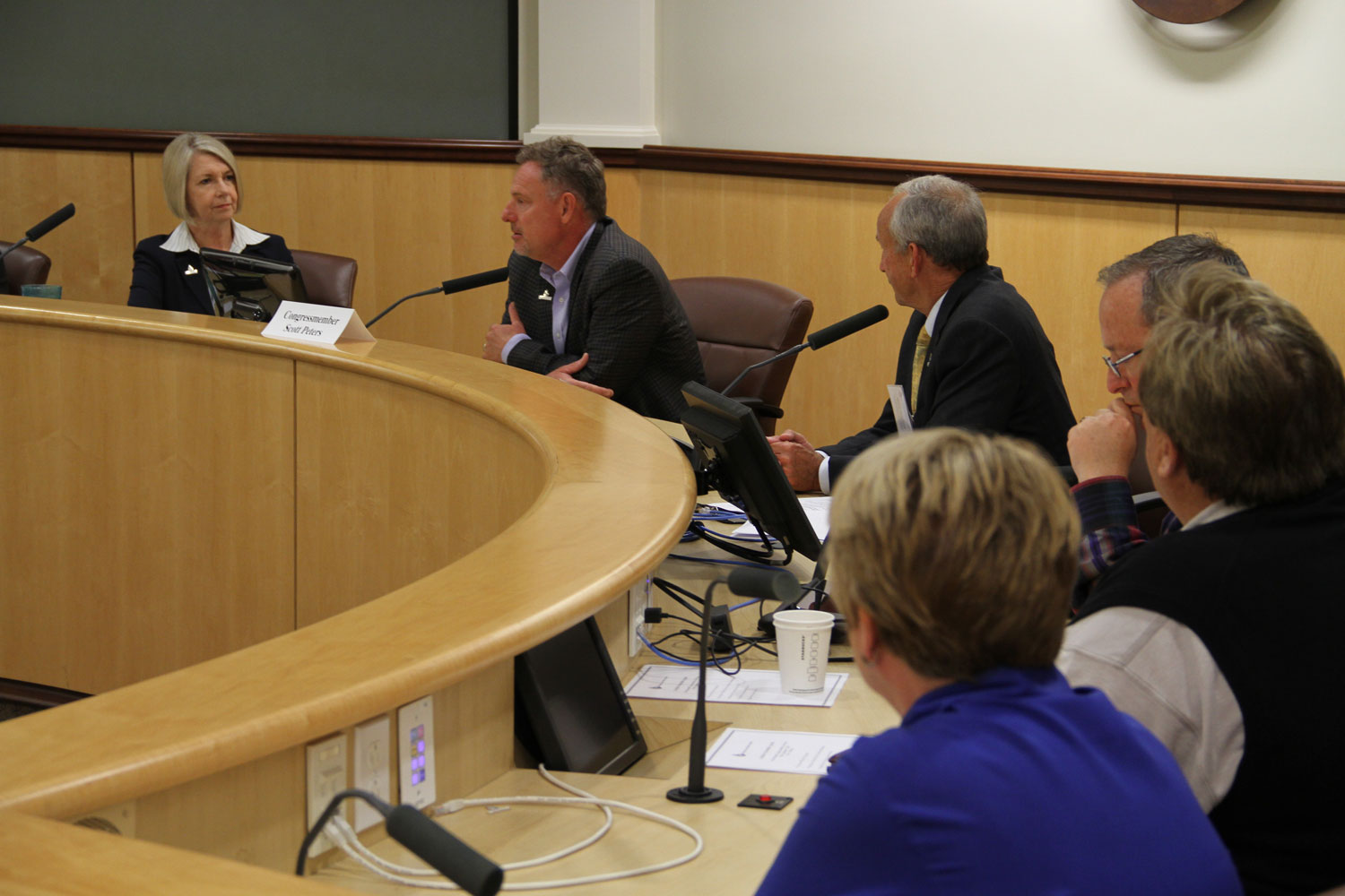 Congressman Scott Peters discussing water policy
