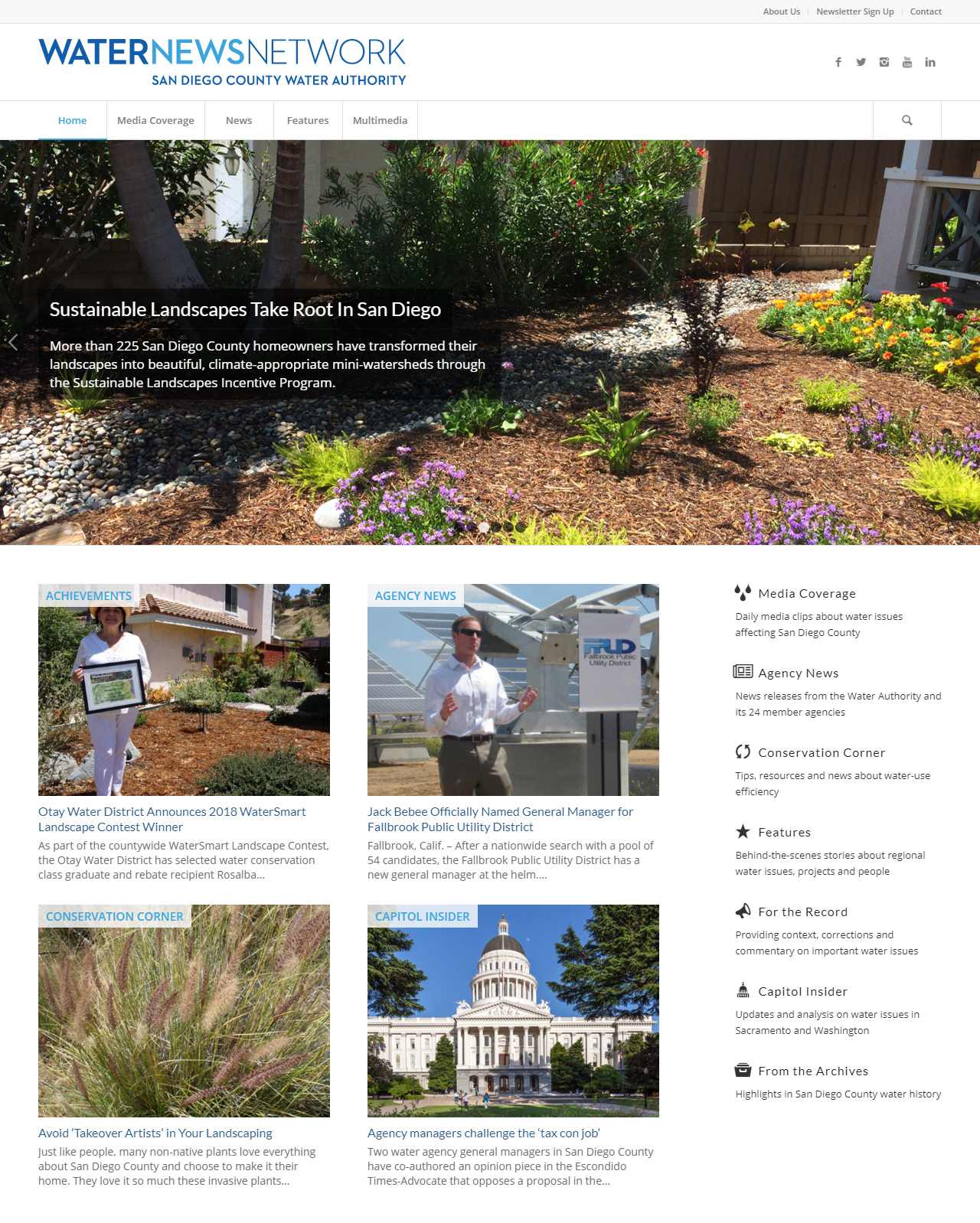 Water News Network Website