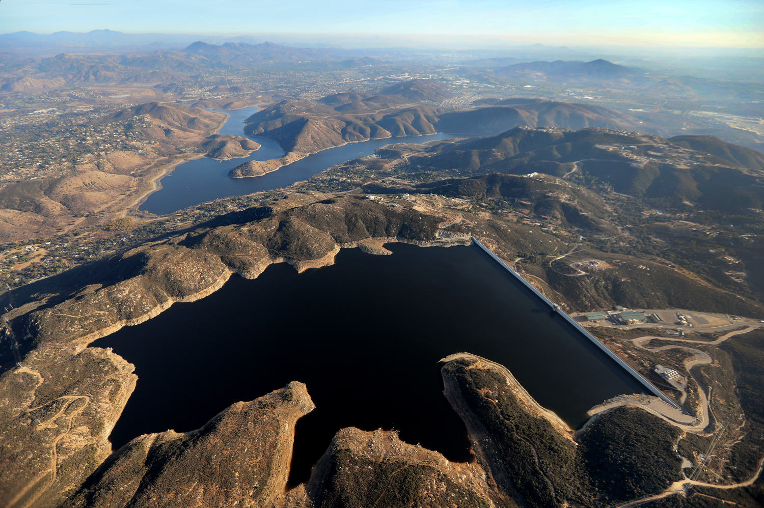 Olivenhain Dam aerial