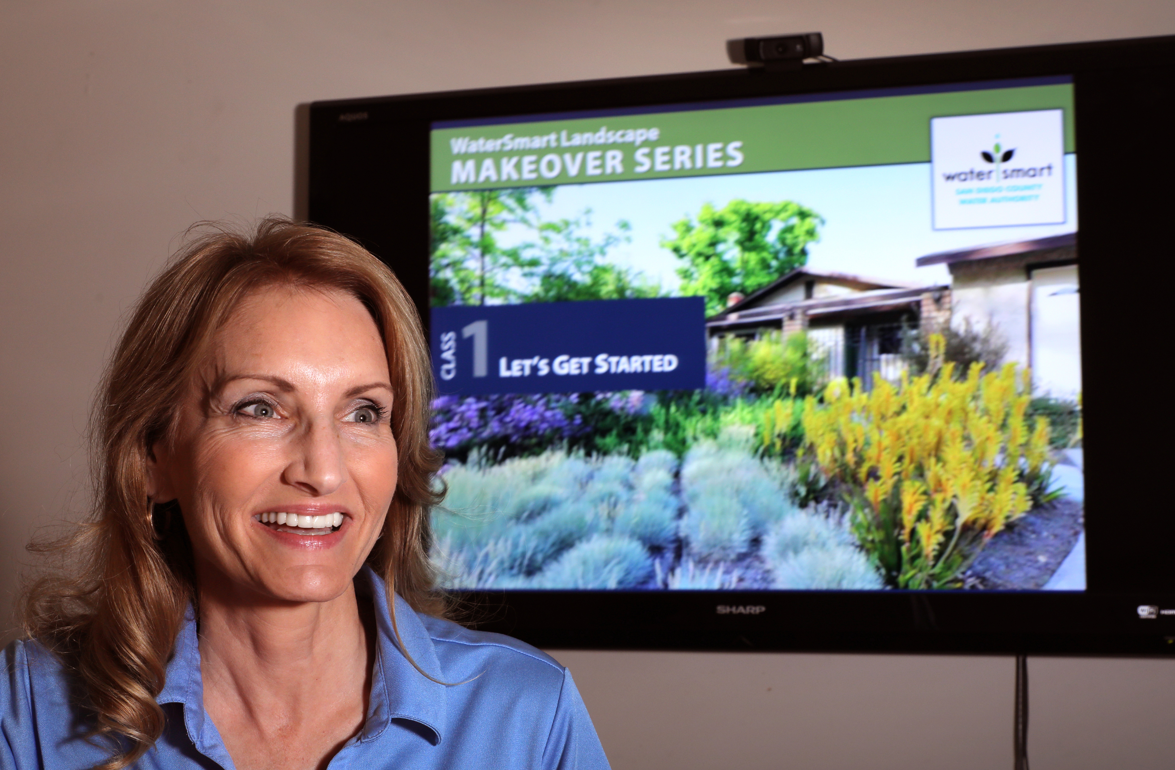 Joni German teaching WaterSmart Landscape Makeover class